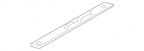 External trunk lid handle for Mercedes W211