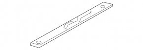 External trunk lid handle for Mercedes W211