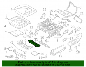 Driver's seat adjustment motor for Ford Escape MK3 13-19 with bracket, without frame, for memory
