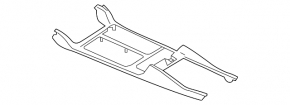 Center console trim without cup holders Ford Escape MK3 17-19 black, broken mount
