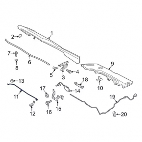 Support bonnet stop Ford Ecosport 18-22