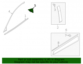 Mazda CX-5 13-16 Front Left Door Triangle Structure