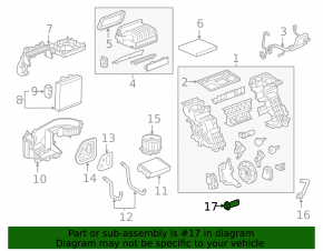 Temperature sensor in the heater Chevrolet Volt 16-19