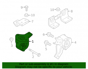 Front engine mount Kia Soul EV 15-19