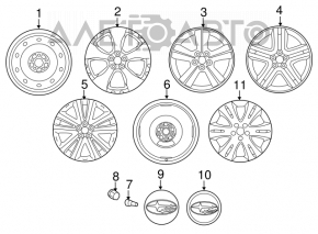 Subaru legacy wheel cap