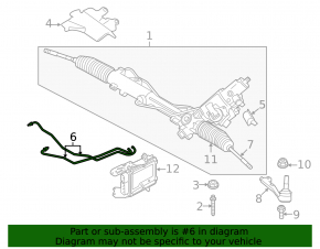 Wiring of the steering rack of the electric power steering BMW 3 F30 12-13