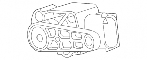 Rear left body tilt sensor BMW X5 X6 E70 E71 07-13