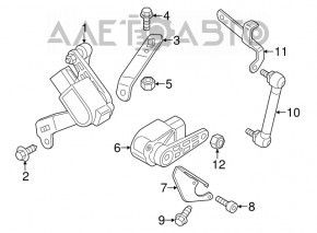 Rear right body tilt sensor BMW X5 X6 E70 E71 07-13 with traction