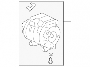 Acura MDX 07-13 Air Conditioning Compressor
