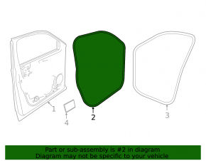 Front right door seal VW Atlas 18 - cut