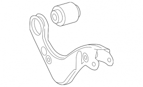 Upper rear left arm Toyota Prius 50 16 - rusty