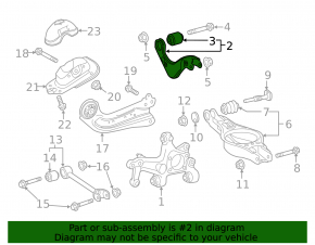 Upper rear left arm Toyota Prius 50 16 - rusty