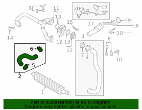 Right intercooler pipe for Audi A6 C8 19-25 3.0T