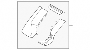 BMW X5 G05 24-26 interior mirror cover