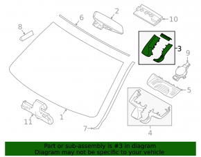 BMW X5 G05 24-26 interior mirror cover