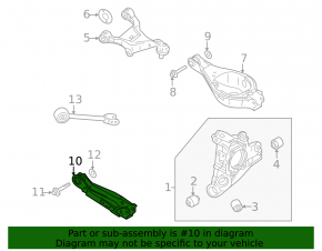 Rear right control arm for Nissan Rogue 21-26