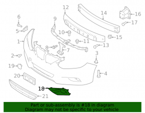 Right fog light plug for Nissan Altima 2016-2018