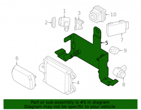Bracket for cruise radar BMW 7 G11 G12 16-19