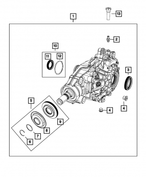Jeep Grand Cherokee WL 21-25 3.6, 5.7 Front Axle