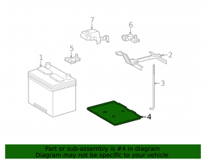 Toyota Highlander Battery Platform 14-19