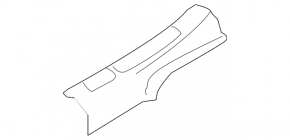 Infiniti QX50 19-25 rear left door sill plate, black