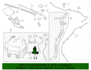 Chevrolet Equinox EV 24-26 Windshield Washer Motor