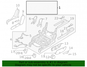 Left seat, 2nd row, Kia Sorento 21-24 HEV, PHEV, perforated, gray leather
