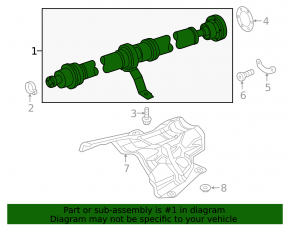 Driveshaft for Audi A5 12-16 AWD
