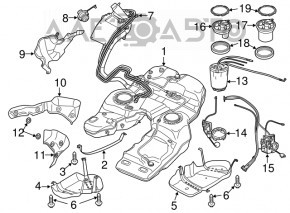 Fuel filler cap Porsche Cayenne 958 11-14