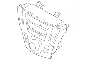 Climate control Hyundai Santa FE Sport 17-18 rest manual