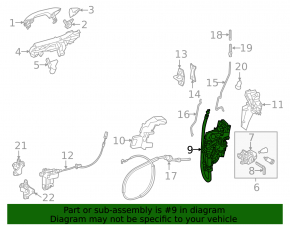 Front right door lock Mercedes E 400 17-18