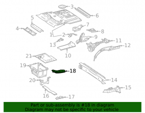 Rear subframe burr left Mercedes W167 GLE 350 450 20-23