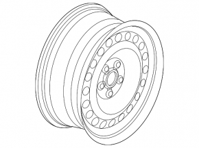 Wheel disk R17 Ford Explorer 11-19 iron