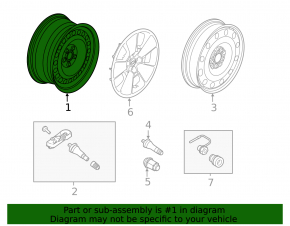Wheel disk R17 Ford Explorer 11-19 iron