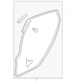 Rear right door seal Mazda3 03-09 HB