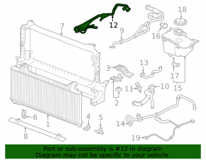 Jaguar F-Pace X761 Coolant Hose 17-23 AJ126