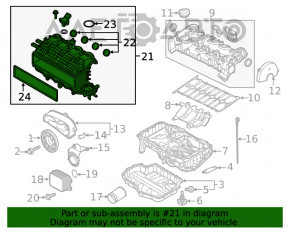 Intake manifold VW Jetta 11-18 USA 1.4T BAPMIC