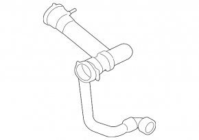 Lower radiator cooling pipe BMW X5 E70 07-10 4.8