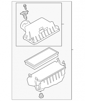 Lexus NX350h NX450h 22-26 Japan-built air filter housing