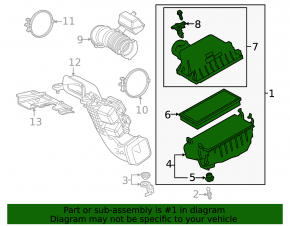 Lexus NX350h NX450h 22-26 Japan-built air filter housing