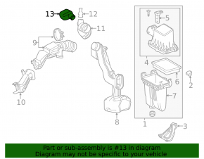 Air resonator Toyota Prius 50 16-22