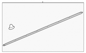 Door seal on the threshold right GMC Terrain 13-17