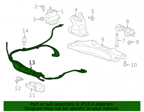 Cadillac CTS 14-15 Engine Mount Vacuum Tubes
