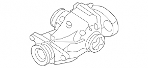 Rear differential gearbox BMW 335i e92 07-13