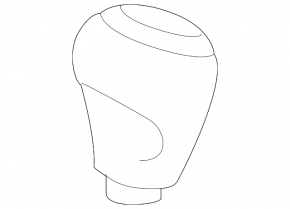 Toyota Camry V55 15-17 USA Gear Shift Knob, Black Rubber
