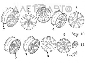 Wheel disk R18 x 7.5J BMW 3 G20 19-22