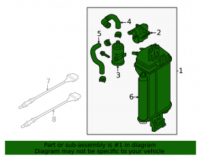Canister with carbon absorber VW Tiguan 18-24