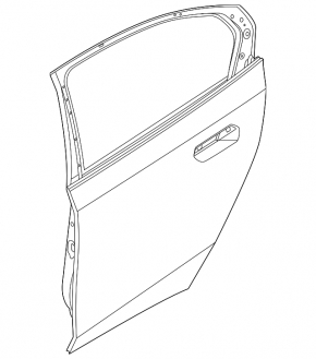 Bare rear right door BMW 5 G60 24-25