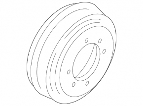 Rear left brake drum for Mitsubishi Lancer 10-17