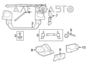 Arch protection side left Dodge Grand Caravan 11-20